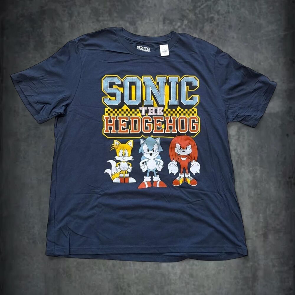 Sega Men's Navy and Black T-shirt